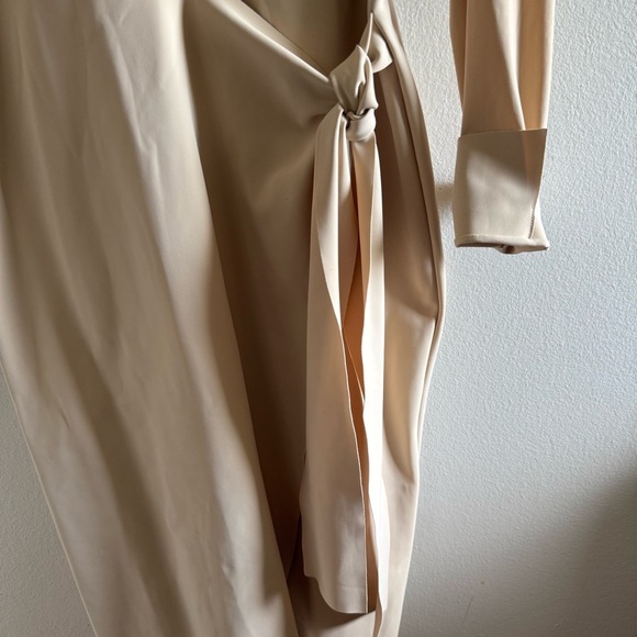 Chiara Boni La Petite Robe Kamala Matt Jersey Faux Wrap Midi Dress size 54 - Picture 10 of 15